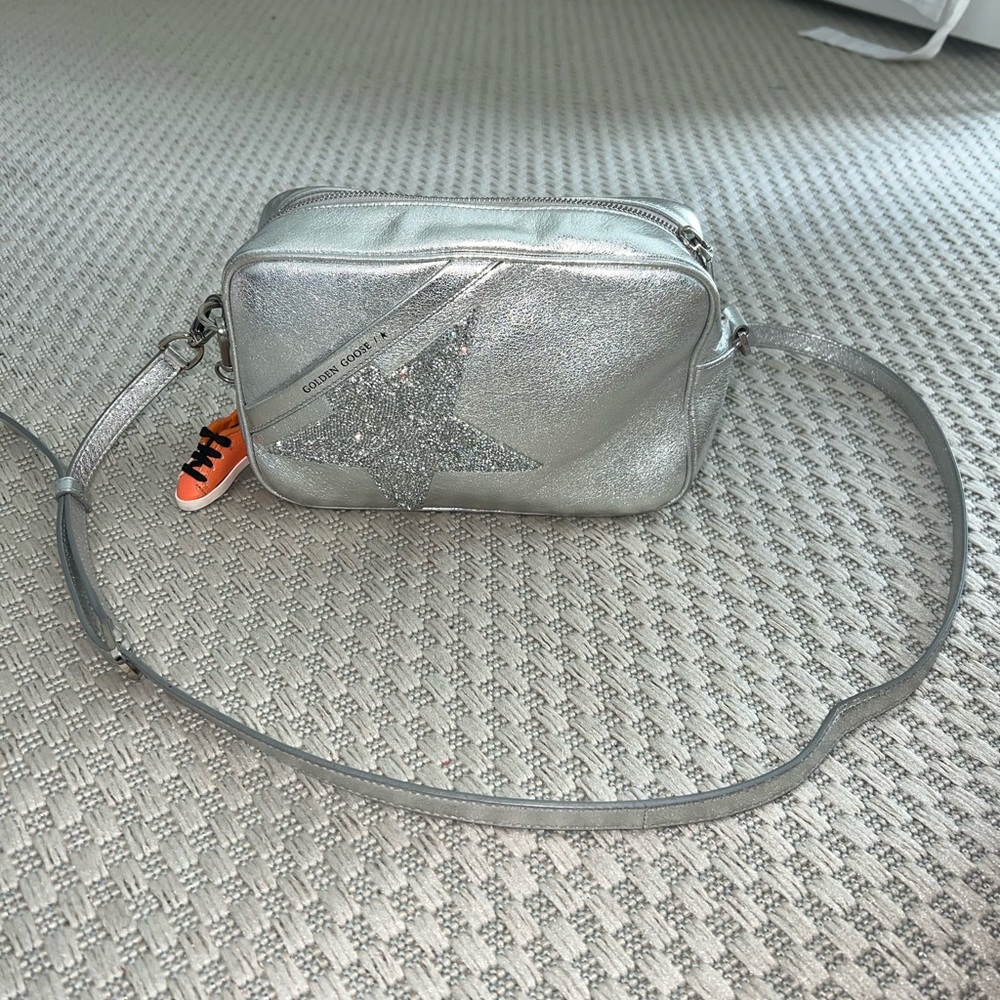 Golden Goose Silver Crossbody Bag